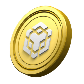 BNB coin decorative graphic placed within the community trust section