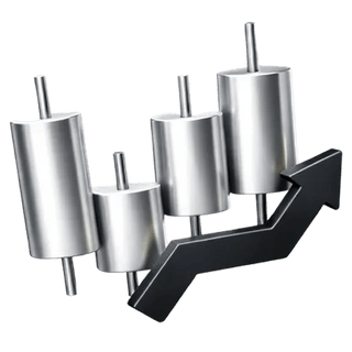 3D candlestick chart trading icon displayed on the Sound Worthendory about page